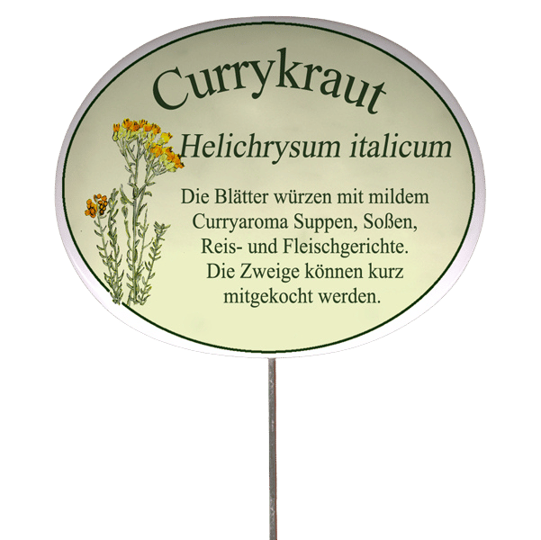 Kräuterschild mit Beschreibung (verschiedene Motive)