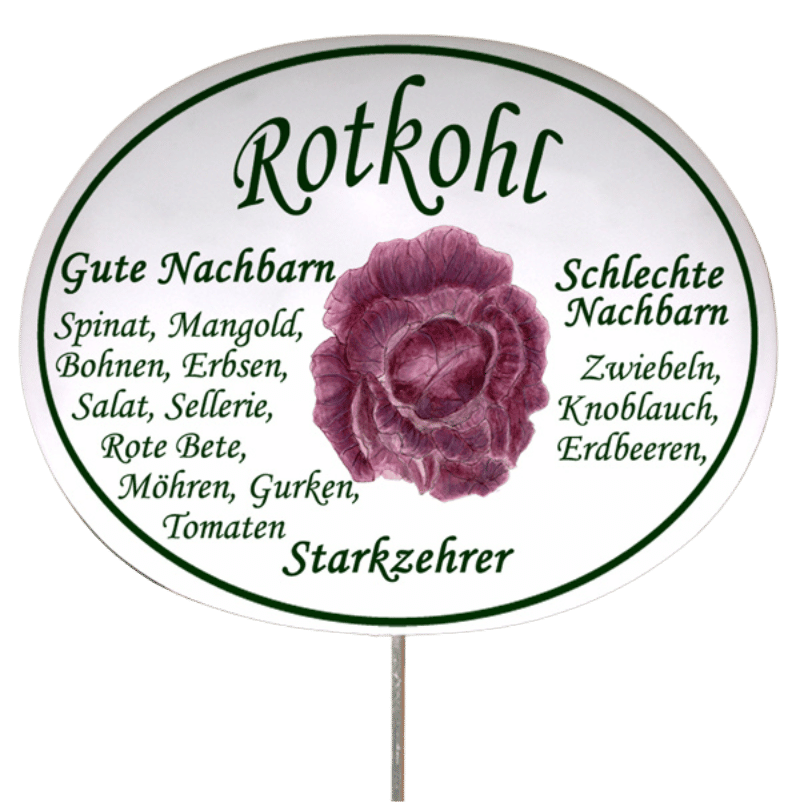 Gemüseschild zum Stecken (verschiedene Motive)