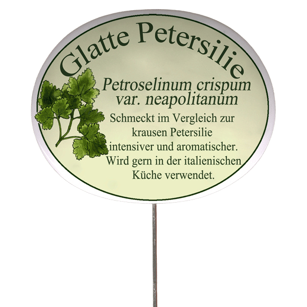 Kräuterschild mit Beschreibung (verschiedene Motive)