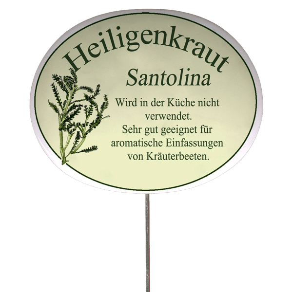 Kräuterschild mit Beschreibung (verschiedene Motive)