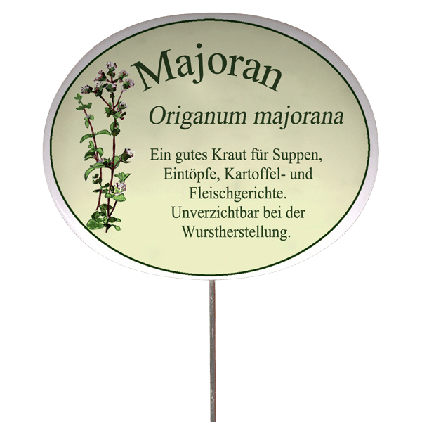 Kräuterschild mit Beschreibung (verschiedene Motive)