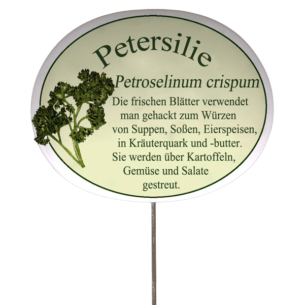 Kräuterschild mit Beschreibung (verschiedene Motive)