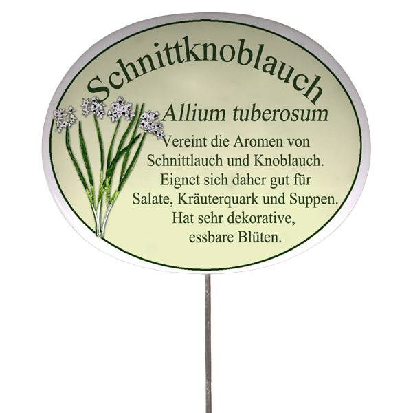Kräuterschild mit Beschreibung (verschiedene Motive)