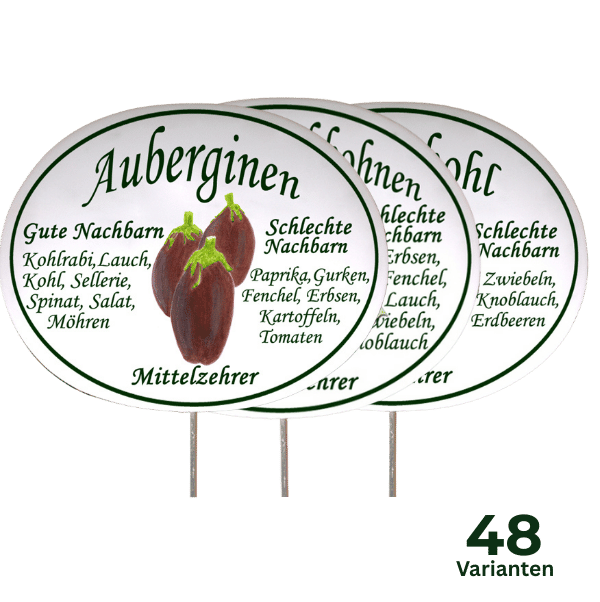 Gemüseschild zum Stecken (verschiedene Motive)