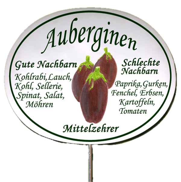 Gemüseschild zum Stecken (verschiedene Motive)