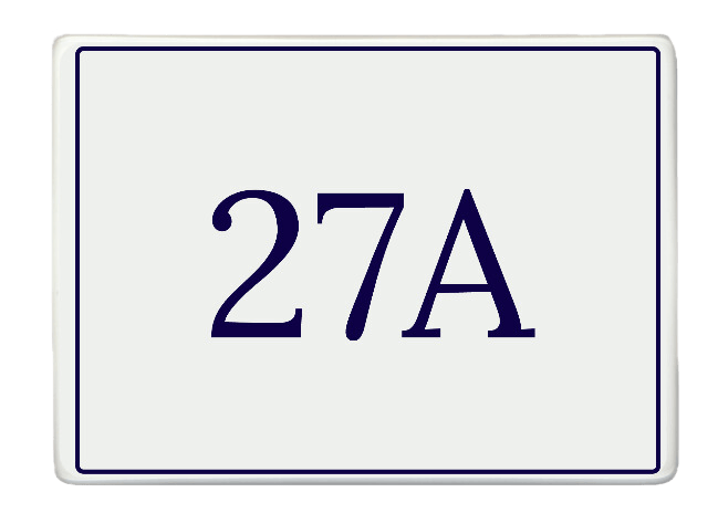 Hausnummernschild