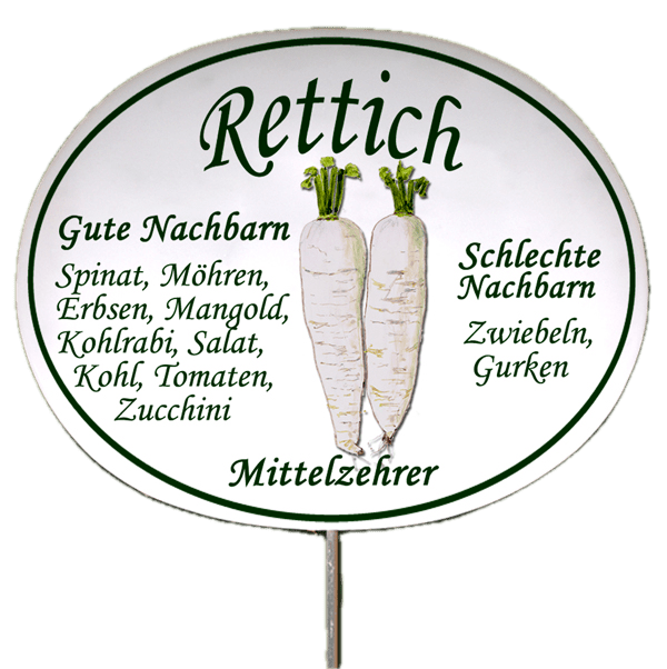 Gemüseschild zum Stecken (verschiedene Motive)
