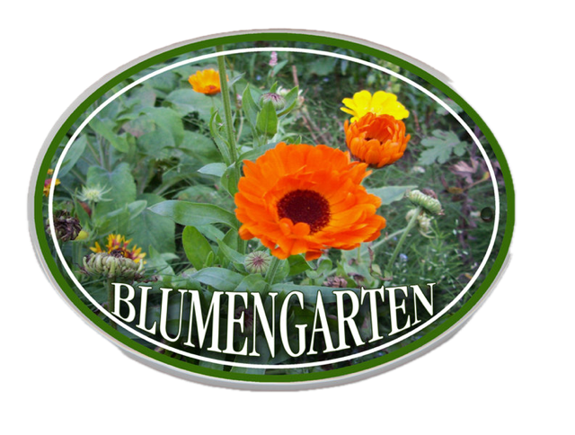 Schilder für verschiedene Gartenbereiche (verschiedene Motive)