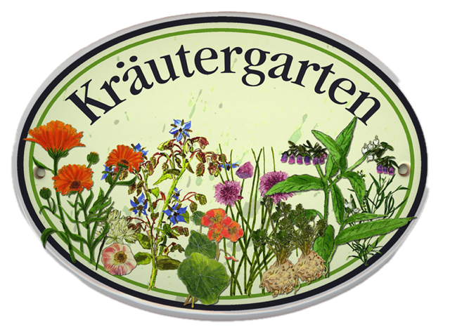 Schilder für verschiedene Gartenbereiche (verschiedene Motive)