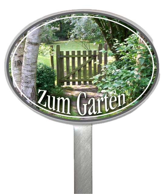 Schilder für verschiedene Gartenbereiche (verschiedene Motive)
