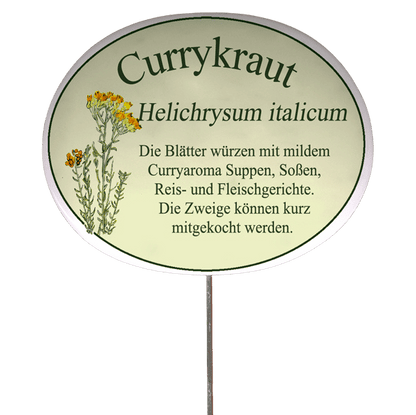 Kräuterschild mit Beschreibung (verschiedene Motive)