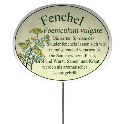 Kräuterschild mit Beschreibung (verschiedene Motive)