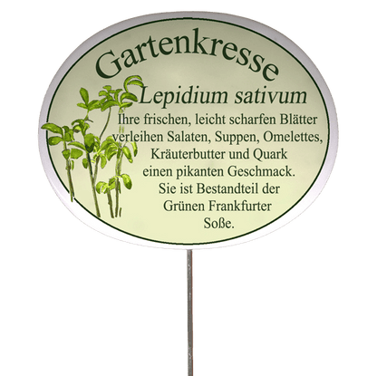 Kräuterschild mit Beschreibung (verschiedene Motive)