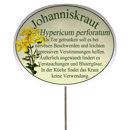 Kräuterschild mit Beschreibung (verschiedene Motive)