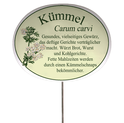 Kräuterschild mit Beschreibung (verschiedene Motive)