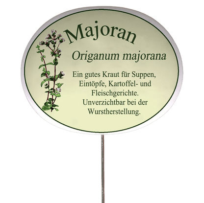 Kräuterschild mit Beschreibung (verschiedene Motive)