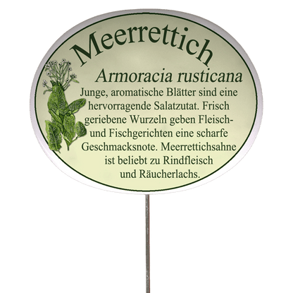 Kräuterschild mit Beschreibung (verschiedene Motive)