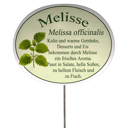 Kräuterschild mit Beschreibung (verschiedene Motive)