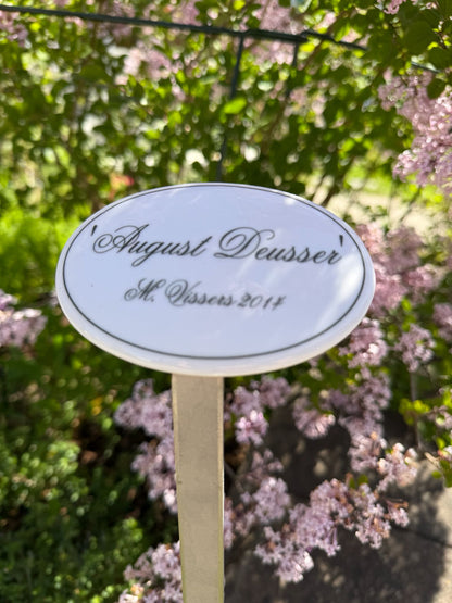 Großes Garten- und Rosen-Steckschild