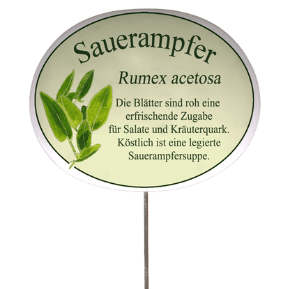 Kräuterschild mit Beschreibung (verschiedene Motive)