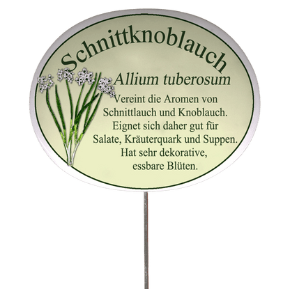 Kräuterschild mit Beschreibung (verschiedene Motive)