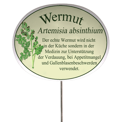 Kräuterschild mit Beschreibung (verschiedene Motive)
