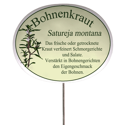 Kräuterschild mit Beschreibung (verschiedene Motive)