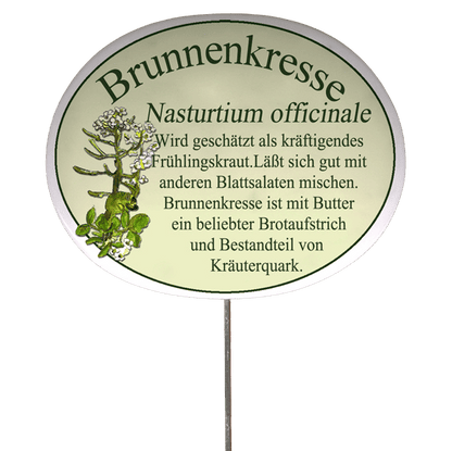 Kräuterschild mit Beschreibung (verschiedene Motive)